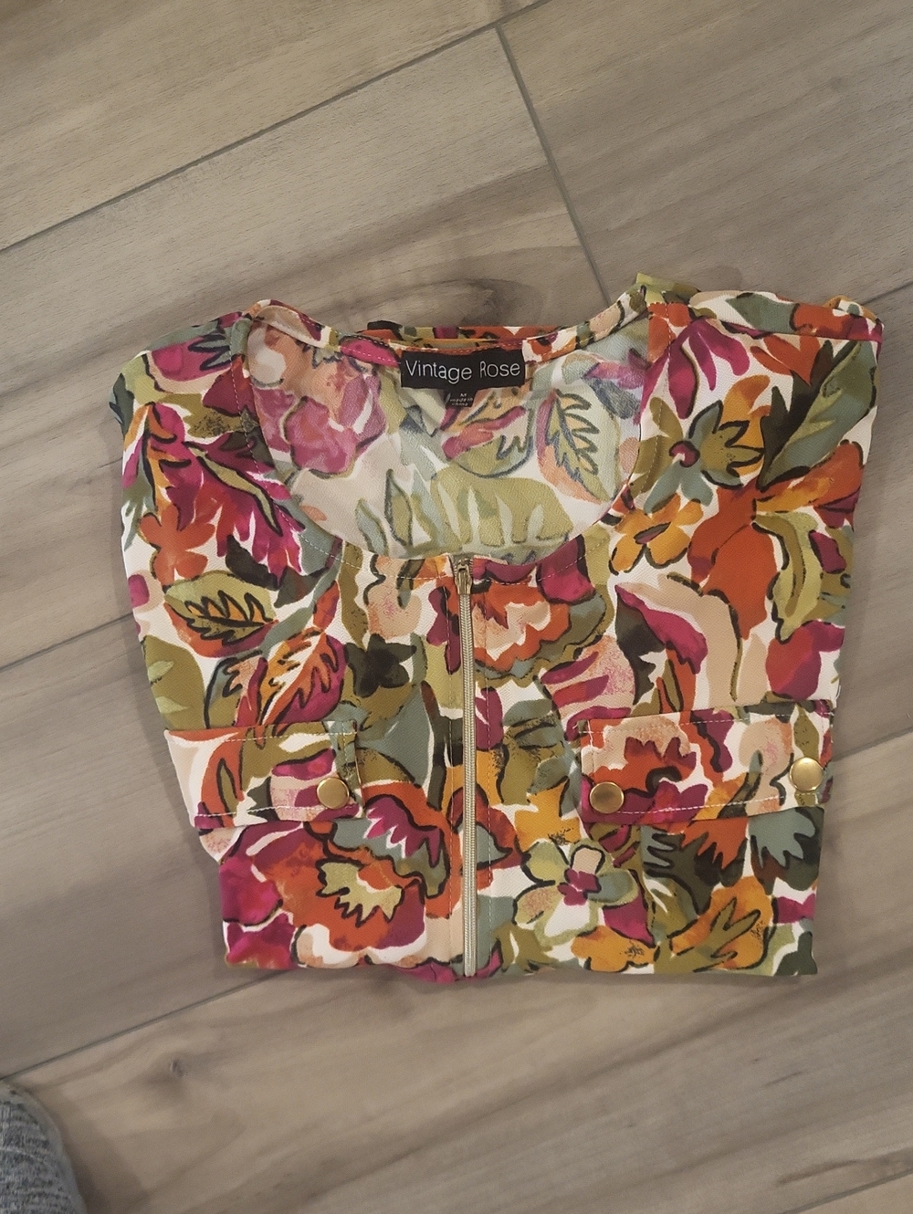 Vintage Rose Floral Top